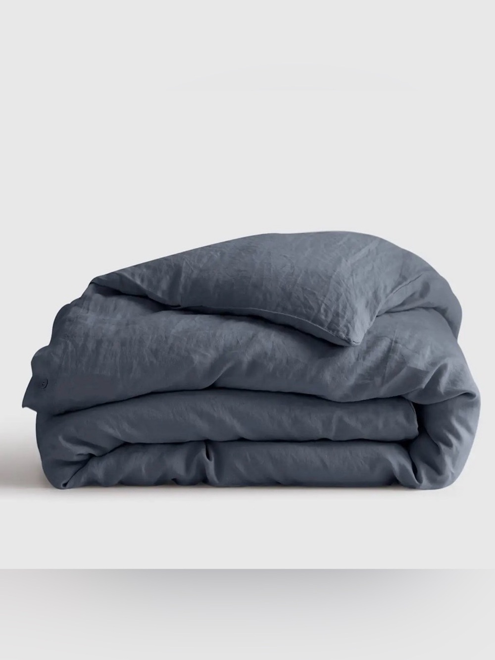 NWT Quince European Linen Duvet Cover, Full/Queen (Nightfall) - Picture 4 of 7